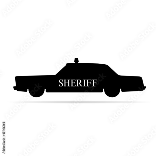 sheriff car vector illustration