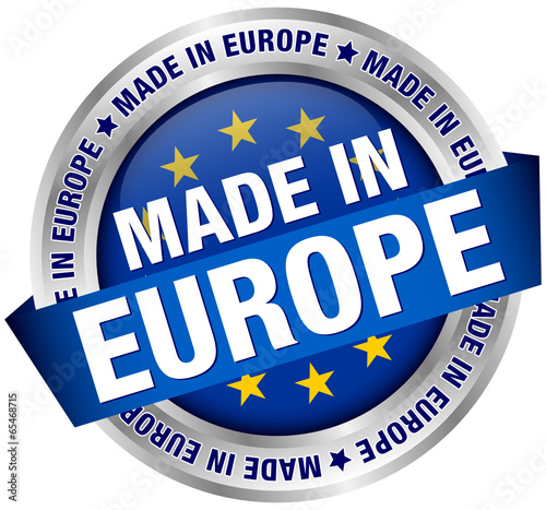"Made in Europe" Button Banner