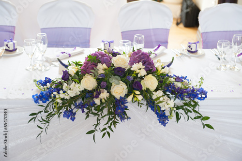 Canvas Print wedding table flowers