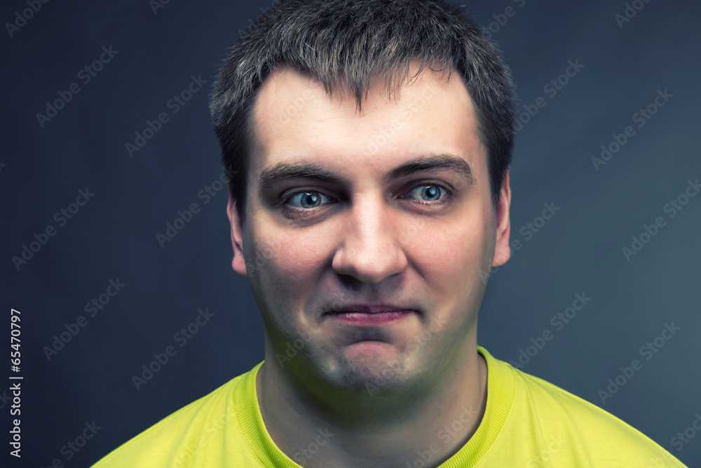 Obraz premium Surprised man
