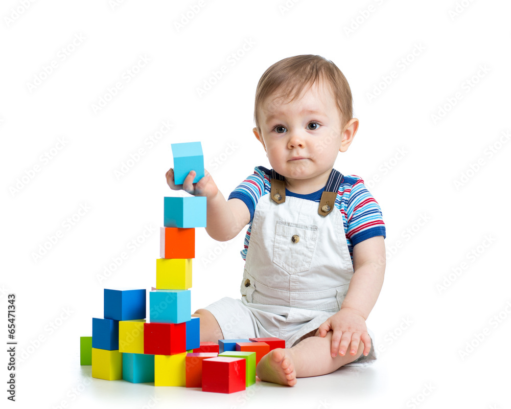 baby toddler playing with building block toys baby toddler playing with building block toys