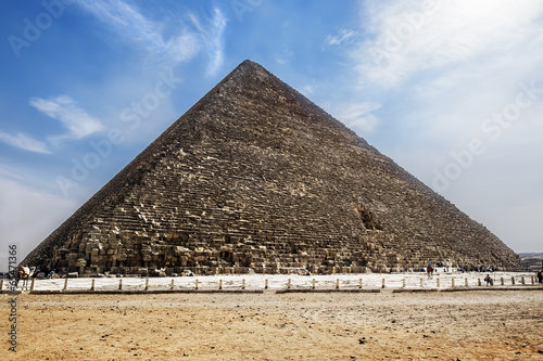 The pyramid of Cheops in Giza,Cairo, Egypt photo