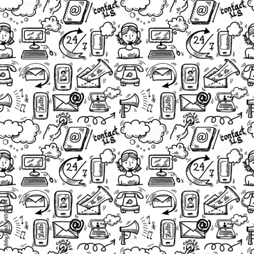 Contact us icons sketch