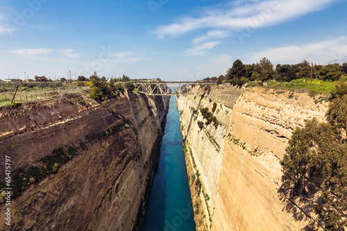 Corinth canal, Greece