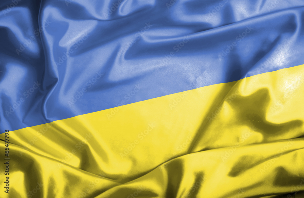 Ukraine waving flag Ukraine waving flag