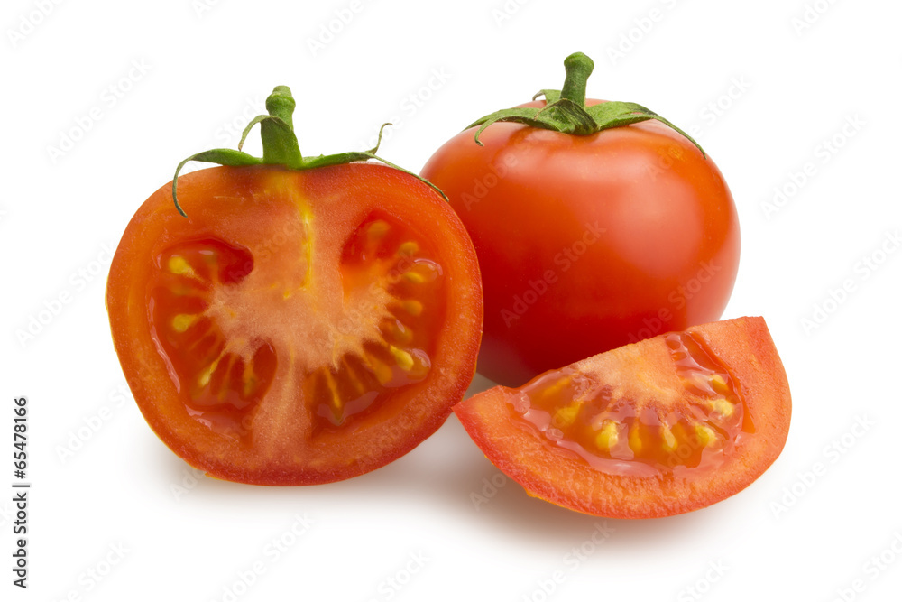 With tomato slice and slice With tomato slice and slice