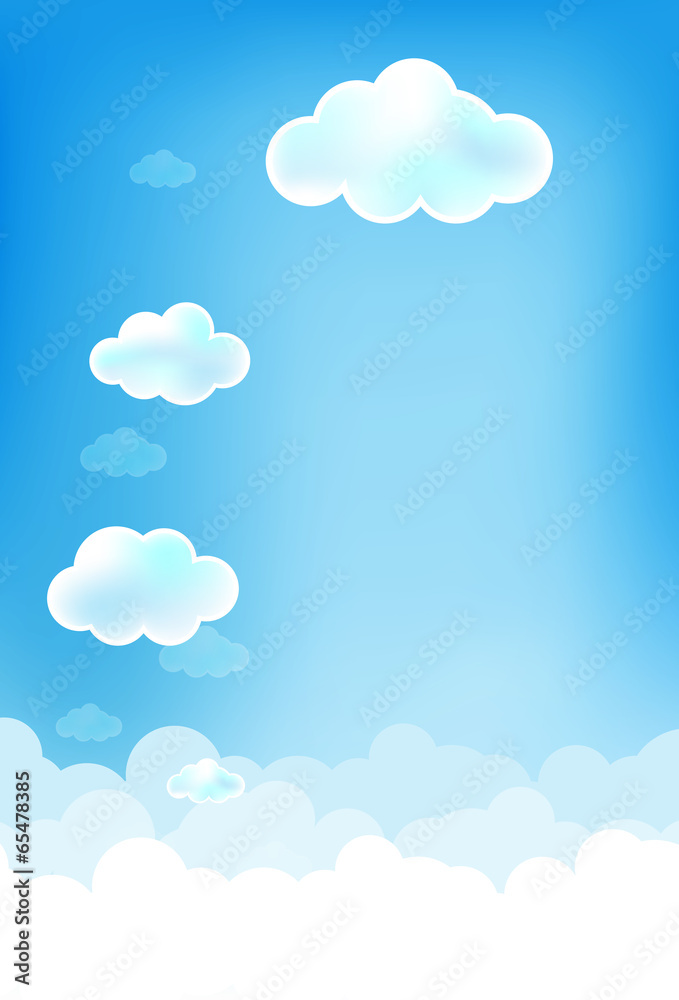 Cloud and blue background 002