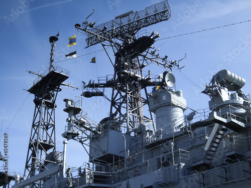 Low angle view of USS Little Rock battleship, Buffalo And Erie