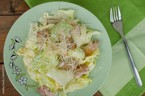 Caesar salad with parmezan