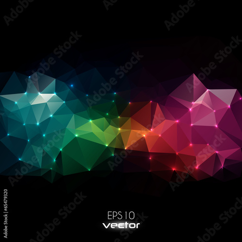 Technology concept abstract polygonal background