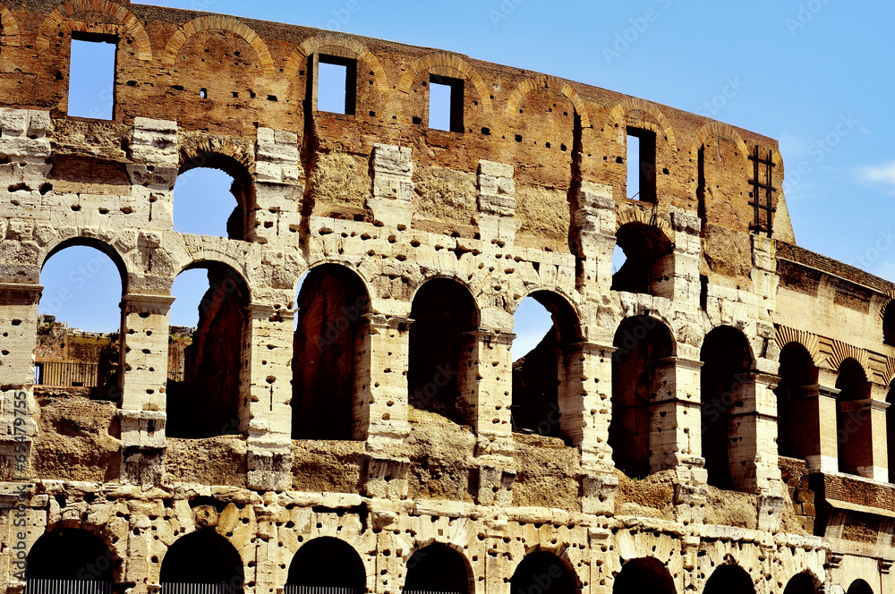 the Coliseum in Rome, Italy