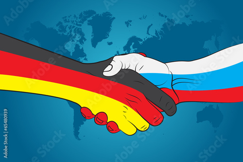 Handshake Germany and Russia