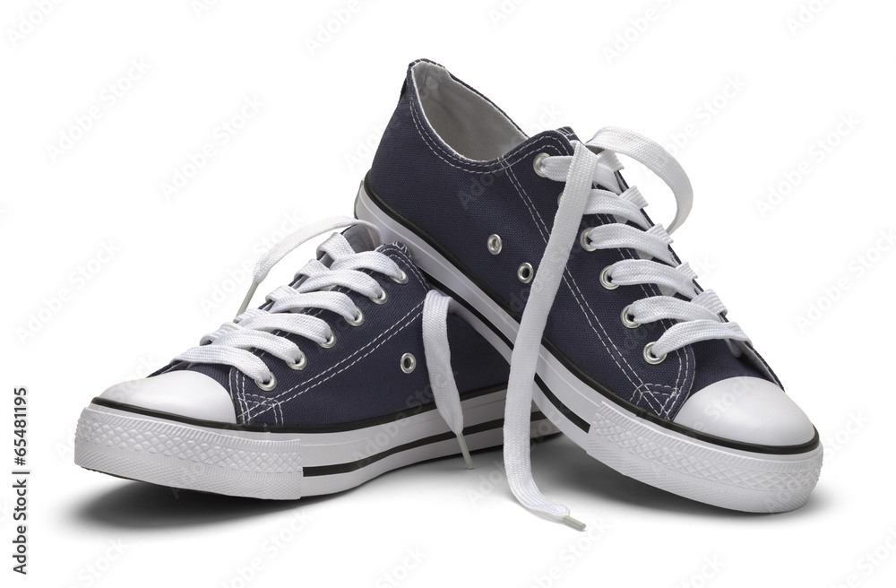 Blue Canvas Shoes