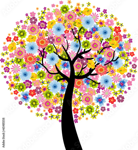 Colorful Flower Tree