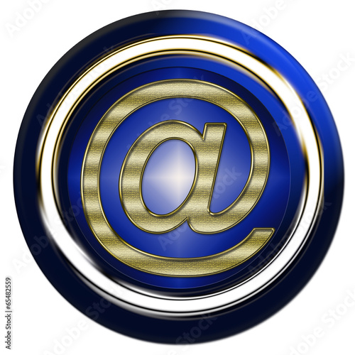 Tablou pe pânză socle bouton arobas,at, écrire courriel web