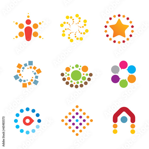 Great mind bending creativity decoration interaction logo icon
