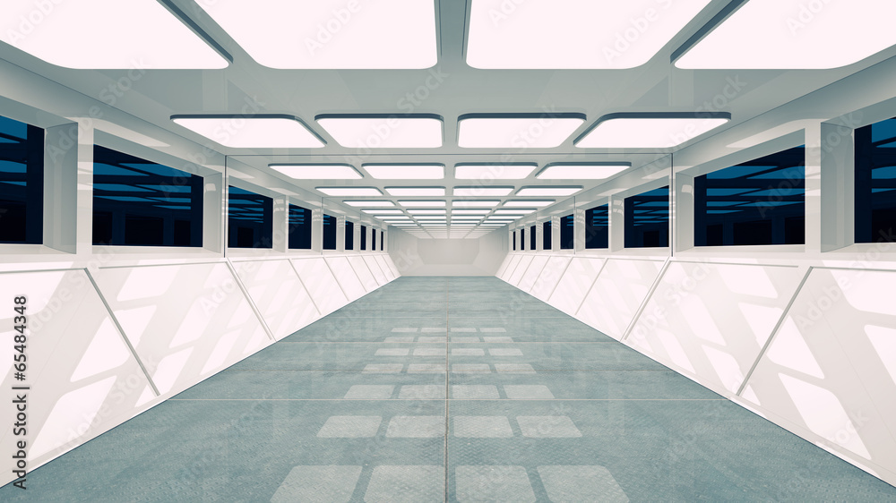 Obraz premium Futuristic corridor