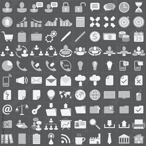 Business icon set