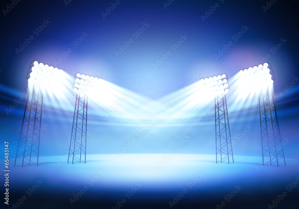 Fototapeta premium Stadium Spotlights