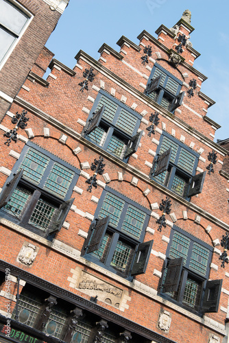Canvas Print Dans les rues à Haarlem en Hollande