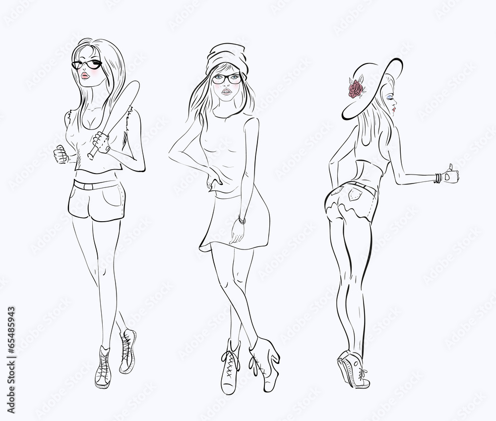 sketch drawing girl sketch drawing girl