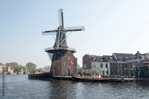 Dans les rues à Haarlem en Hollande