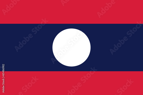 Flag of Laos - Lao People's Democratic Republic