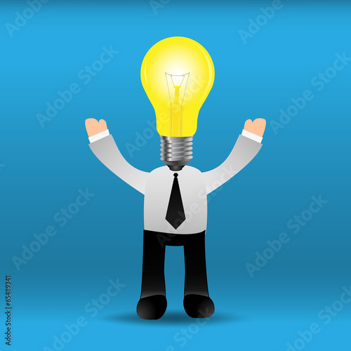 Businessman bright idea.EPS10