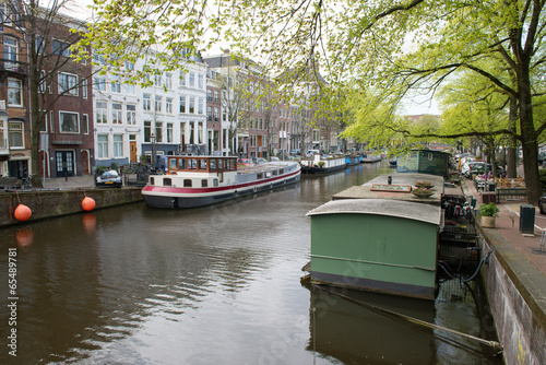 Canvas Print Dans les rues d'Amsterdam