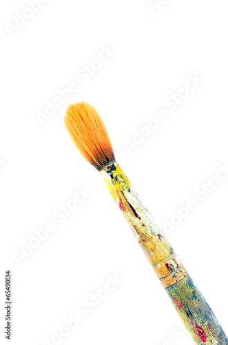 Paint brushes on white