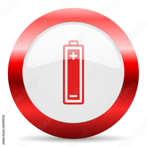 battery glossy web icon