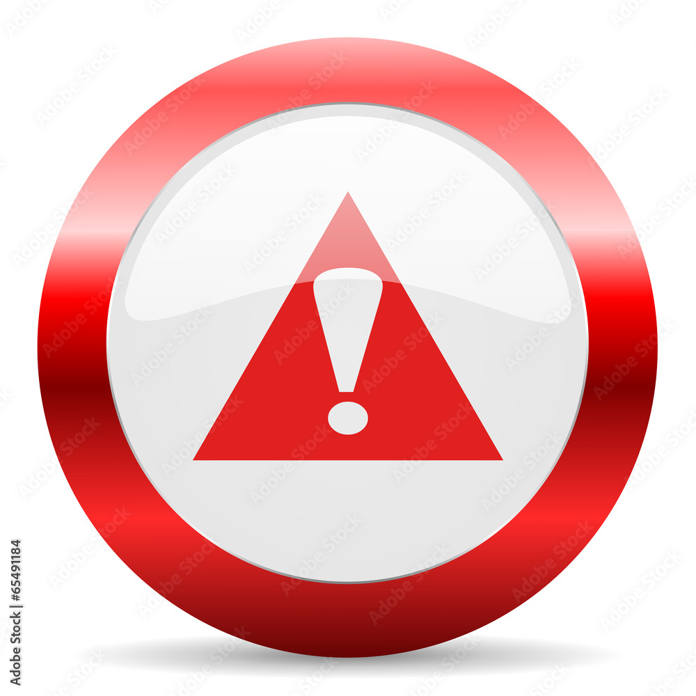 exclamation sign glossy web icon exclamation sign glossy web icon