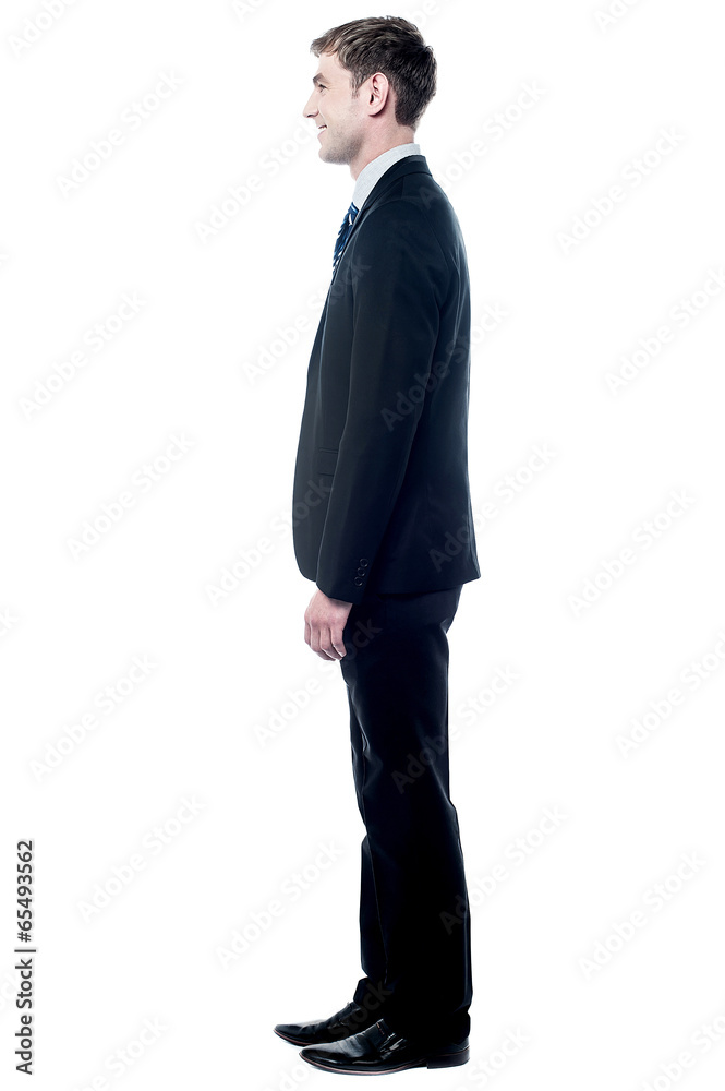 Young executive posing in business suit Young executive posing in business suit