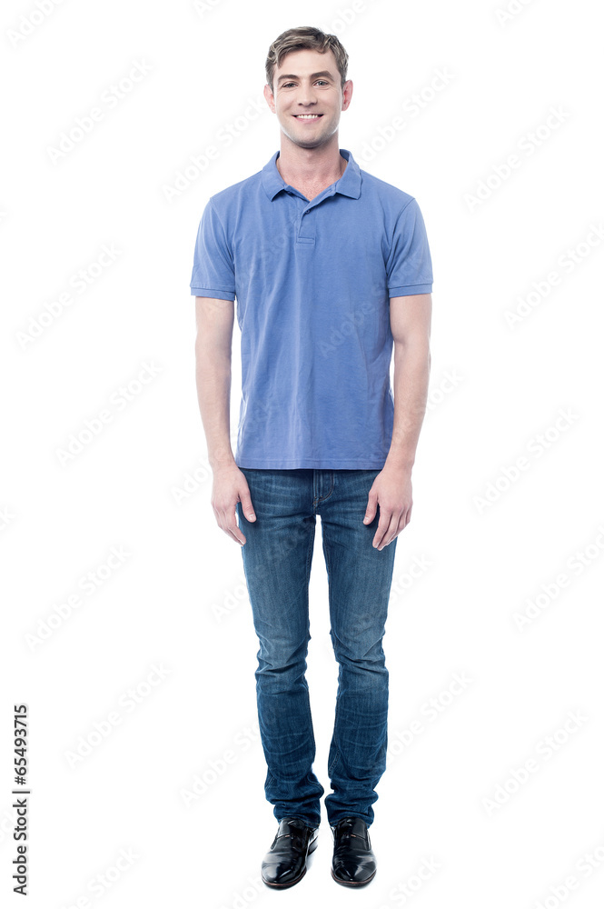 Smiling young guy over white background Smiling young guy over white background