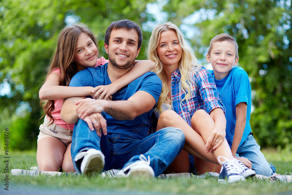 Affectionate family Affectionate family