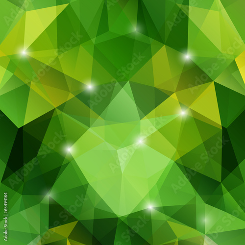 Modern abstract geometric green background
