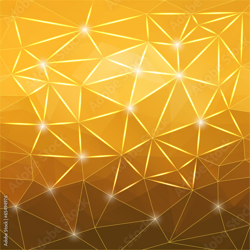 Modern abstract geometric yellow background