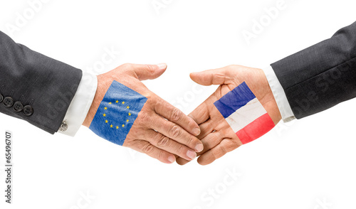 EU und Frankreich reichen sich die Hand photo