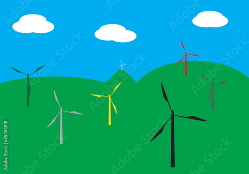Colour Turbine Scene