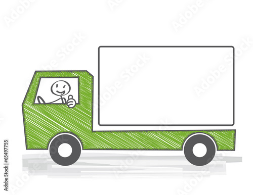 Männchen LKW
