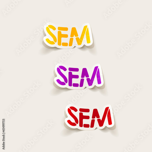 realistic design element: sem