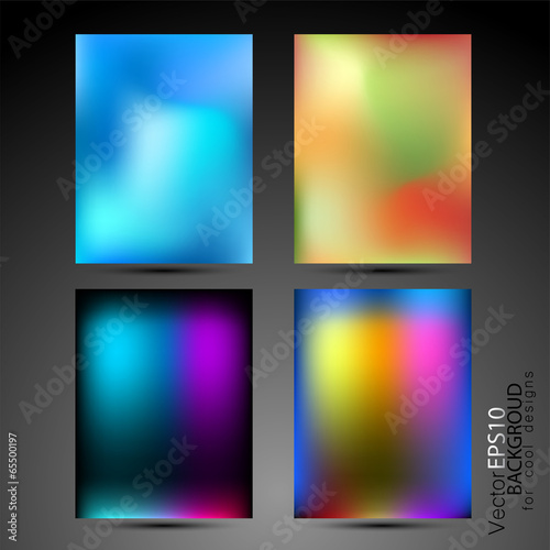 High tech abstract backgrounds collection