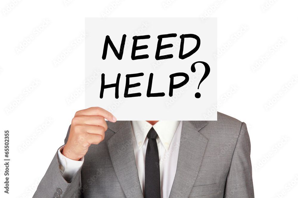 Concept business show paper ask need help Concept business show paper ask need help