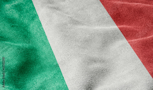 Flagge von Italien photo