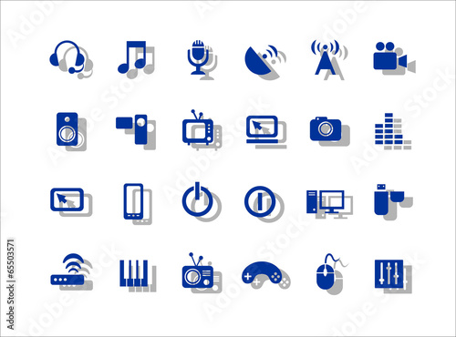 Значки медиа, Icons media