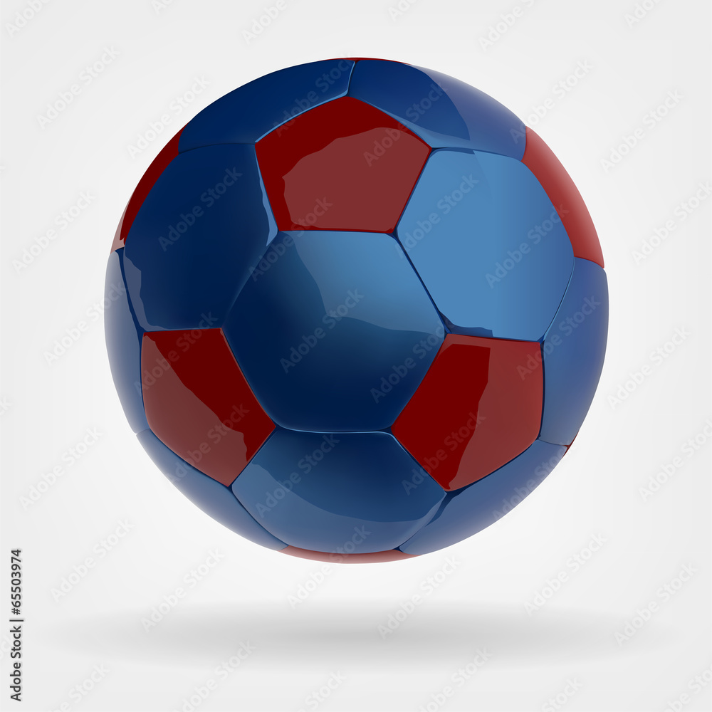 Fototapeta premium blue soccer football vector