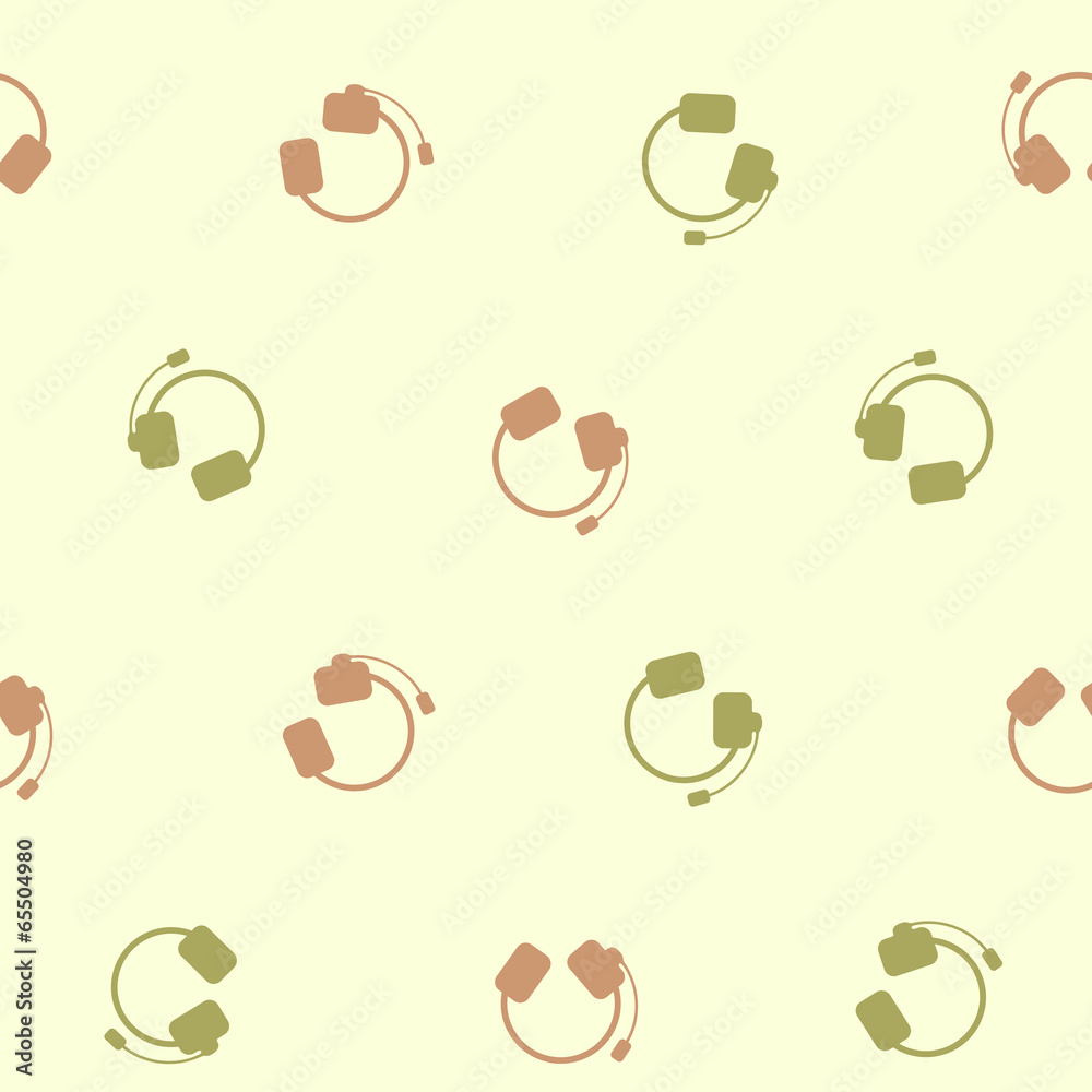 seamless background: headphones seamless background: headphones