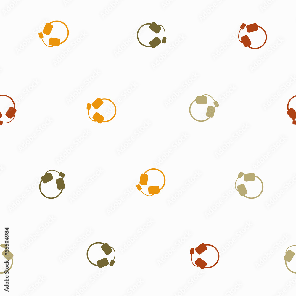 seamless background: headphones seamless background: headphones