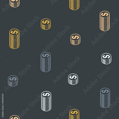 seamless background: money