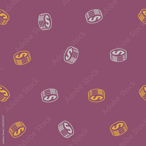 seamless background: money